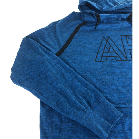 Amercian Eagle Outfitters Men's Flex Hoodie Large Blue Pullover Kangaroo Pocket - Picture 3 of 11